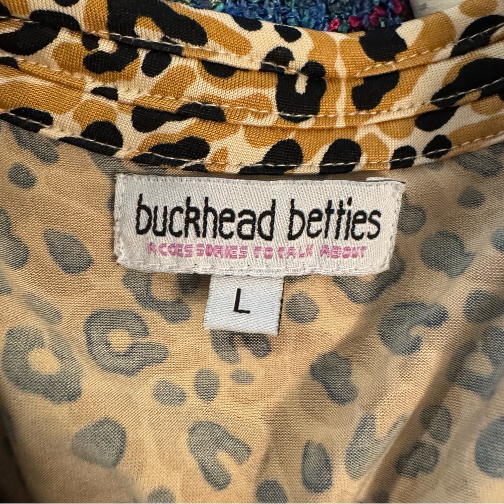 Buckhead Betties Leopard Print Swing Dress | L - Picture 7 of 9